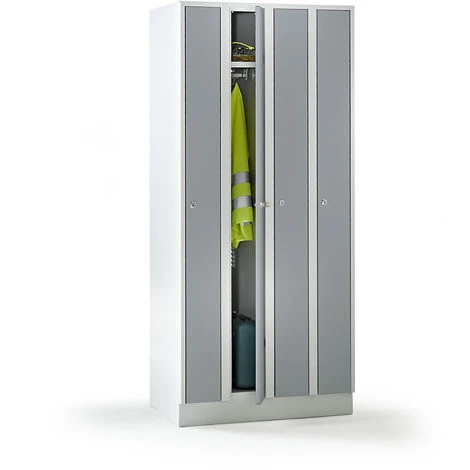 Wolf Raumspar-Schrank - 4 Abteile, Schrankbreite 800 Mm, Silbergrau RAL 7001 3 Wolf Raumspar-Schrank - 4 Abteile, Schrankbreite 800 Mm, Silbergrau RAL 7001 – Bild 3