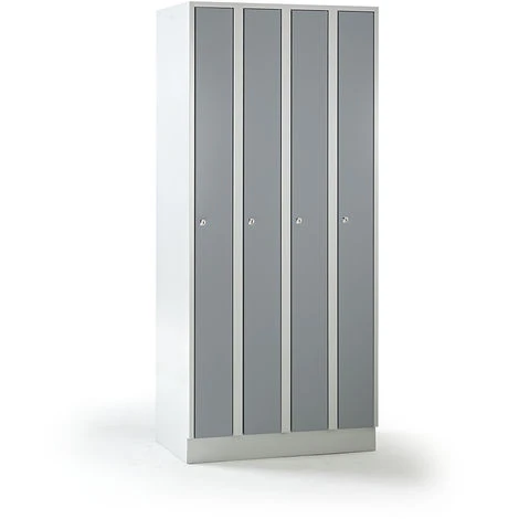 Wolf Raumspar-Schrank - 4 Abteile, Schrankbreite 800 Mm, Silbergrau RAL 7001 4 Wolf Raumspar-Schrank - 4 Abteile, Schrankbreite 800 Mm, Silbergrau RAL 7001 – Bild 4