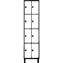 Wolf Stahlspind - Mit Stollenfüßen, 8 Abteile, 300 Mm, Lichtgrau / Silbergrau -WOLF Geschäft 15623294 3