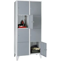 Wolf Stahlspind - Mit Stollenfüßen, 8 Abteile, 400 Mm, Lichtgrau / Silbergrau -WOLF Geschäft 15623295 4