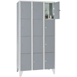 Wolf Stahlspind - Mit Stollenfüßen, 12 Fächer, 300 Mm, Lichtgrau / Silbergrau 7 Wolf Stahlspind - Mit Stollenfüßen, 12 Fächer, 300 Mm, Lichtgrau / Silbergrau -WOLF Geschäft 15623296 4