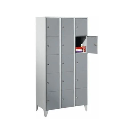 Wolf Stahlspind - Mit Stollenfüßen, 15 Fächer, 300 Mm, Lichtgrau / Silbergrau 1 Wolf Stahlspind - Mit Stollenfüßen, 15 Fächer, 300 Mm, Lichtgrau / Silbergrau