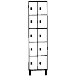 Wolf Stahlspind - Mit Bodensockel, 10 Fächer, 300 Mm, Lichtgrau / Silbergrau -WOLF Geschäft 15623302 3