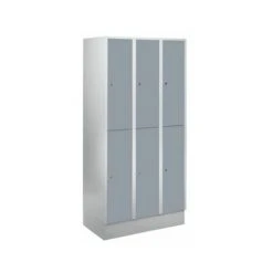 Wolf Schließfachschrank Mit Sockel - HxBxT 1800 X 900 X 500 Mm, 6 Fächer,