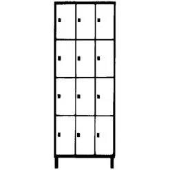 Wolf Stahlspind - Mit Bodensockel, 12 Fächer, 400 Mm, Lichtgrau / Silbergrau 6 Wolf Stahlspind - Mit Bodensockel, 12 Fächer, 400 Mm, Lichtgrau / Silbergrau -WOLF Geschäft 15623309 3