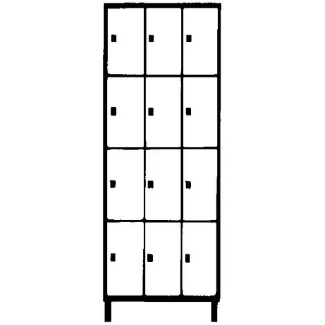 Wolf Stahlspind - Mit Bodensockel, 12 Fächer, 400 Mm, Lichtgrau / Silbergrau 3 Wolf Stahlspind - Mit Bodensockel, 12 Fächer, 400 Mm, Lichtgrau / Silbergrau – Bild 3