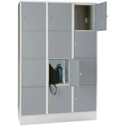 Wolf Stahlspind - Mit Bodensockel, 12 Fächer, 400 Mm, Lichtgrau / Silbergrau 7 Wolf Stahlspind - Mit Bodensockel, 12 Fächer, 400 Mm, Lichtgrau / Silbergrau -WOLF Geschäft 15623309 4