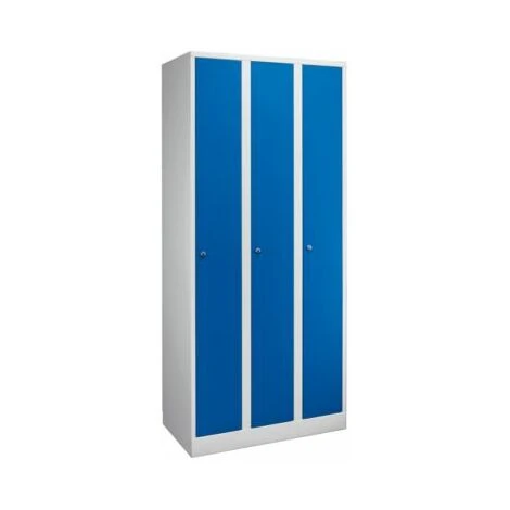 Wolf Garderobenschrank In Komfort-Größe - 3 Abteile, Abteilbreite 300 Mm, 1 Wolf Garderobenschrank In Komfort-Größe - 3 Abteile, Abteilbreite 300 Mm,