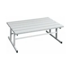 Wolf Garderobenbank - Sitzfläche Beidseitig - Lichtgrau, 1000 Mm Länge Bank Bank