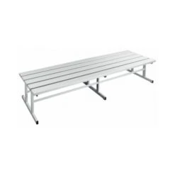 Wolf Garderobenbank - Sitzfläche Beidseitig - Lichtgrau, 2000 Mm Länge Bank Bank