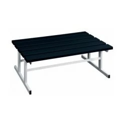 Wolf Garderobenbank - Sitzfläche Beidseitig - Schwarz, 1000 Mm Länge Bank Bank