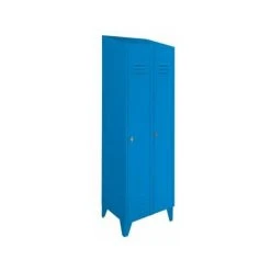 Wolf Stahlschrank Mit Schrägdach, Abteile Schrankhoch - Gesamtbreite 600 Mm, 2