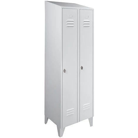 Wolf Stahlschrank Mit Schrägdach, Abteile Schrankhoch - Gesamtbreite 600 Mm, 2 5 Wolf Stahlschrank Mit Schrägdach, Abteile Schrankhoch - Gesamtbreite 600 Mm, 2 – Bild 5