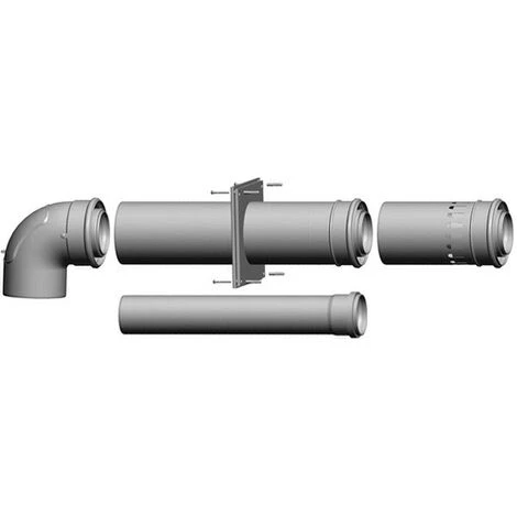WOLF Anschluss-Set B33 DN80/125 Abgasleitung Im Schacht,raumluftabhängig 1 WOLF Anschluss-Set B33 DN80/125 Abgasleitung Im Schacht,raumluftabhängig