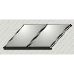 WOLF Aufdach-Montage-Set AluPlus 2 Kollektor TopSon F3/CFK-1 (Hochformat)