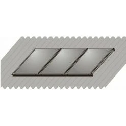 WOLF Aufdach-Montage-Set AluPlus 3 Kollektor TopSon F3/CFK-1 (Hochformat)