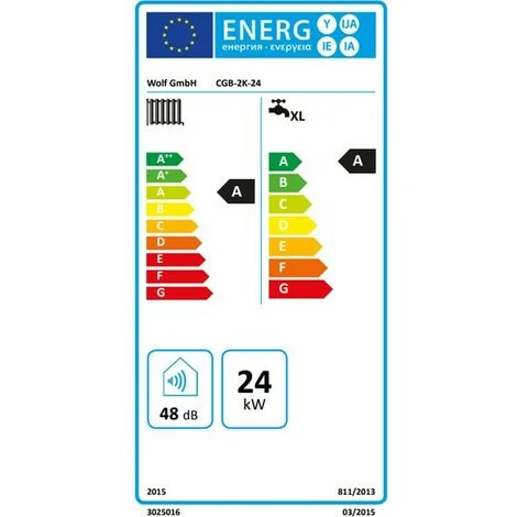 WOLF Gasbrennwert-Kombitherme CGB-2K-24 ComfortLine, Mit Hocheff. Heizkreispumpe 2 WOLF Gasbrennwert-Kombitherme CGB-2K-24 ComfortLine, Mit Hocheff. Heizkreispumpe – Bild 2
