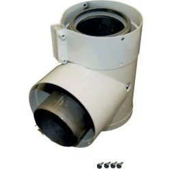 WOLF Revisions-T-Stueck Du.96/63 F.Luft/Abgasrohr, Weiss, 2600144