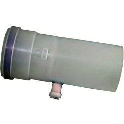 WOLF Anschluß-Adapter Mit Meßstutzen D100 Aus Polypropylen Bis 120Gr