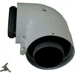 WOLF Bogen 90' F.Luft-/Abgasrohr Du. 96/63 Weiss, 2600132