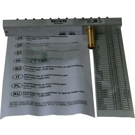 WOLF Umrüstsatz Erdgas E/LL - Flüssiggas P Bzw. B/P, Für CGU-2(K)-24 1 WOLF Umrüstsatz Erdgas E/LL - Flüssiggas P Bzw. B/P, Für CGU-2(K)-24