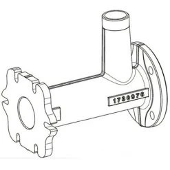 WOLF Anschlussrohr DN 80 400-620 Für MGK-2, PG44, 173097699