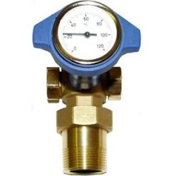 WOLF Absperrset Mit Thermometer G11/2-R1 Für Rücklaufanhebung BPH, PG059