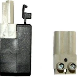 WOLF Stecker/Buchsen-Teil 2-polig Grau, 2794016