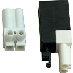 WOLF Stecker/Buchsen-Teil 2-polig Weiß, 2794017