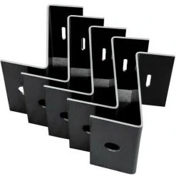 WOLF Blechwinkel Für ID-Montage Aluminium, Set A 5 Stück
