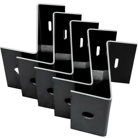 WOLF Blechwinkel Für ID-Montage Aluminium, Set A 5 Stück 1 WOLF Blechwinkel Für ID-Montage Aluminium, Set A 5 Stück