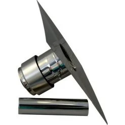 WOLF Schachtabdeckung DN60 Edelstahl Inkl. Mündungsstück UV-stabilisiert