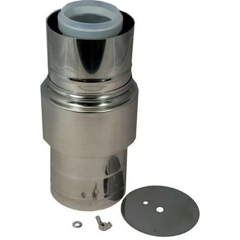 WOLF Zuluftstutzen DN60/100 Luft-/Abgasrohr, Edelstahl/PP, L:250mm 1 WOLF Zuluftstutzen DN60/100 Luft-/Abgasrohr, Edelstahl/PP, L:250mm