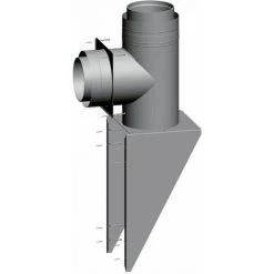 WOLF Außenwandkonsole DN 200/300, Edelstahl/PP, 2651392