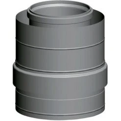 WOLF Zuluftstutzen DN 200/300, Edelstahl/PP 250mm, 2651396