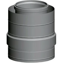 WOLF Zuluftstutzen DN 250/350, Edelstahl/PP 250mm, 2651420