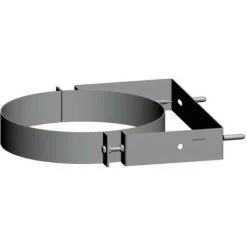 WOLF Wandhalterung DN 350, Verstellbar, Edelstahl, 2651424