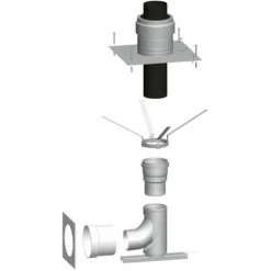 WOLF LAS-Schachtbausatz DN 125, Raumluftabhängig, 2651689
