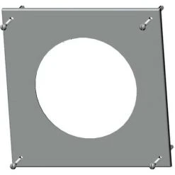 WOLF Rosette Für Abgasrohr D= 80, Weiß, 2651515