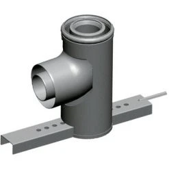 WOLF Stützbogen 87Grad DN 60/100, Konzentrisch, 2651740