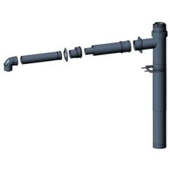 WOLF Erweiterungsbaus. DN60/100-110/160 Mehrfachbelegung, Fassade, Für 1 Gerät