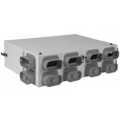 WOLF Luftverteiler DN 125 Für CWL-F-150 - 2x 6 Stutzen 50x100 Mit Je 3 Rohrkappen - 2577430