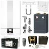 WOLF CGB-2 14 KW Gasbrennwert-Heizungspaket Mit Bedienmodul BM-2 In Weiß Und Verrohrungsgruppe Mischkreis