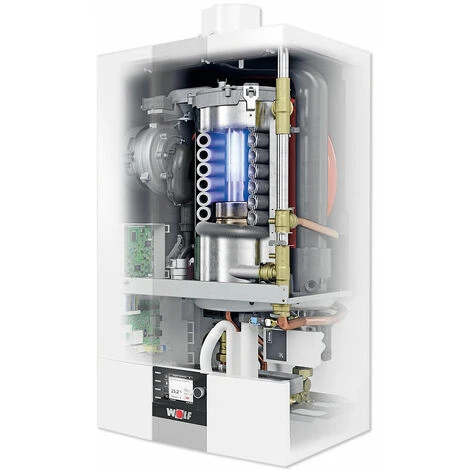 WOLF CGB-2 20 KW Gasbrennwert-Heizungspaket Mit Bedienmodul BM-2 In Weiß Und Verrohrungsgruppen Heiz- & Mischkreis 2 WOLF CGB-2 20 KW Gasbrennwert-Heizungspaket Mit Bedienmodul BM-2 In Weiß Und Verrohrungsgruppen Heiz- & Mischkreis – Bild 2