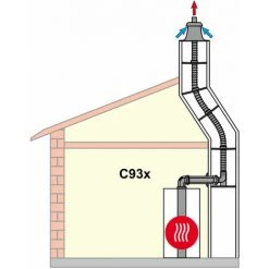 WOLF Paket C93x Für Abgasleitung Flexibel In Schacht - DN 80/125 - In Kunststoff -WOLF Geschäft 34033179 2