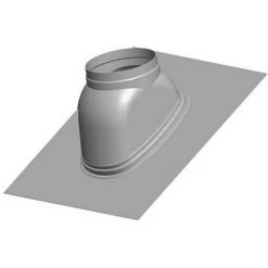 WOLF Dachpfanne Für LAS An Fassade - DN125 - Farbe Rotbraun