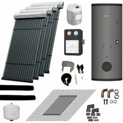 WOLF Solaranlage Mit 4 Stk. CRK Kollektoren, SM2-2 Regelung Und Solarspeicher SEM-1-500 - 2484854F50