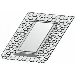 WOLF Indach-Montage-Set - Schiefer / Biber-Ziegel - Für 1 Kollektor TopSon F3-1 / CFK-1 - 2485123