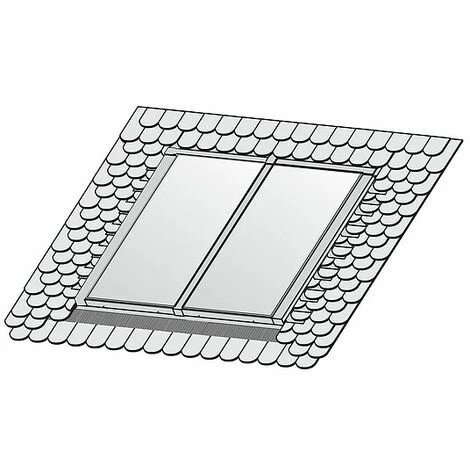 WOLF Indach-Montage-Set - Schiefer / Biber-Ziegel - Für 2 Kollektoren TopSon F3-1 / CFK-1 - 2485124 1 WOLF Indach-Montage-Set - Schiefer / Biber-Ziegel - Für 2 Kollektoren TopSon F3-1 / CFK-1 - 2485124