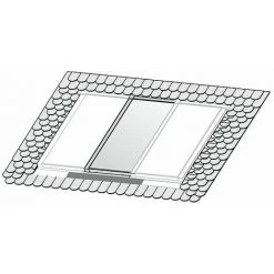 WOLF Indach-Montage-Set - Schiefer / Biber-Ziegel - Zur Erweiterung Um 1 Kollektor TopSon F3-1 / CFK-1 - 2485125